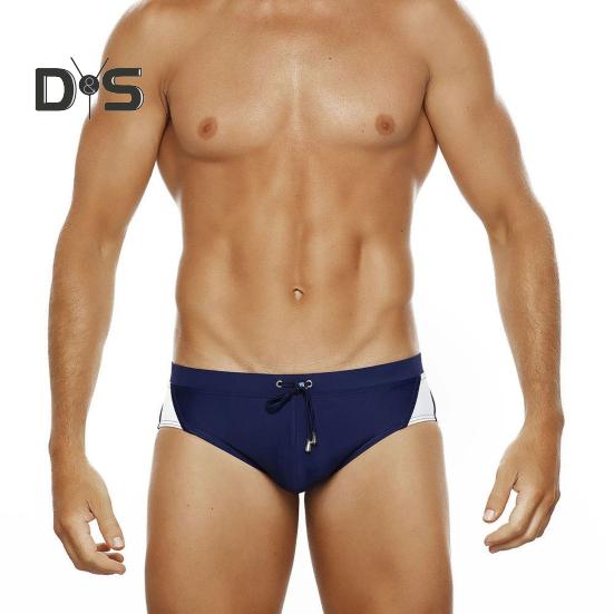 Мужские плавки с низкой талией, анти-экспозиционный шнурок, соответствующий цвету, мягкие, быстросохнущие, дышащие, облегающие, для купания, серфинга, водных видов спорта, плавки