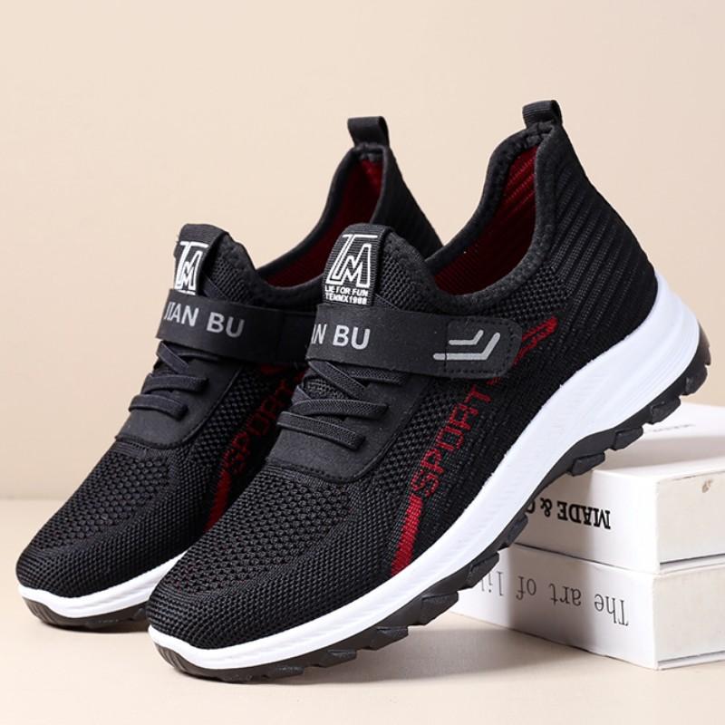 Тканевая обувь женская осенне-зимняя китайская обувь для ходьбы нескользящая мягкая подошва досуг спорт досуг