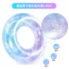 Поплавок Поплавок Поплавок Поплавок для взрослых и детей Ninonly Поплавок O Тип для водных игр Блестящий летний надувной надувной круг для отдыха Диаметр 90 см Sky