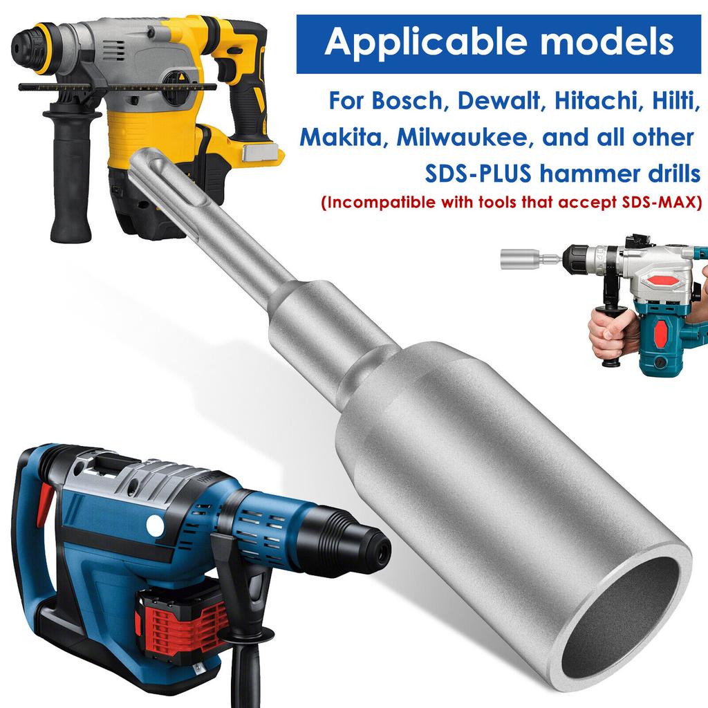 SDS-Plus Ground Rod Driver 30/45/65 мм Heavy Duty T Post Ground Rod Driver Tool Кованая стальная дрель-шуруповерт