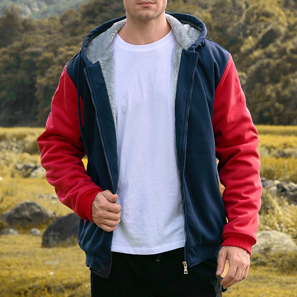 Мужской пуловер на молнии с длинными рукавами и капюшоном, топы, блузка