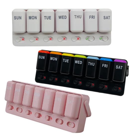 Органайзер для таблеток на 7 дней, дорожный контейнер для таблеток, ежедневная таблетница