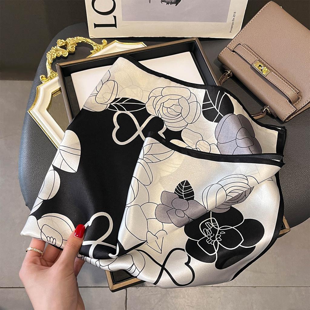 100% Natural Silk Scarf Women Foulard High Quality Square Female Headkerchief Fashion Lady Shawl Wraps Hijab Bandana Scarves