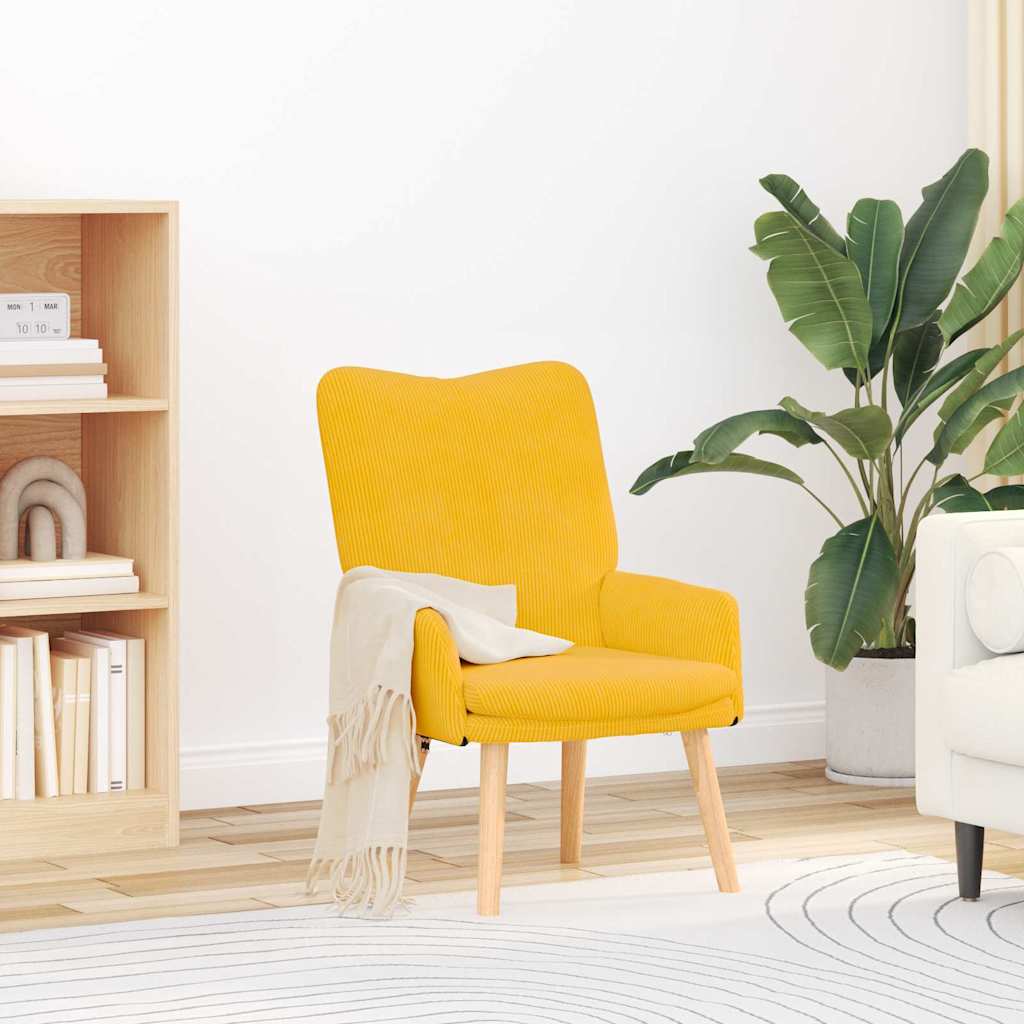 Armchair Light Yellow 63 x 67 x 94 cm Fabric