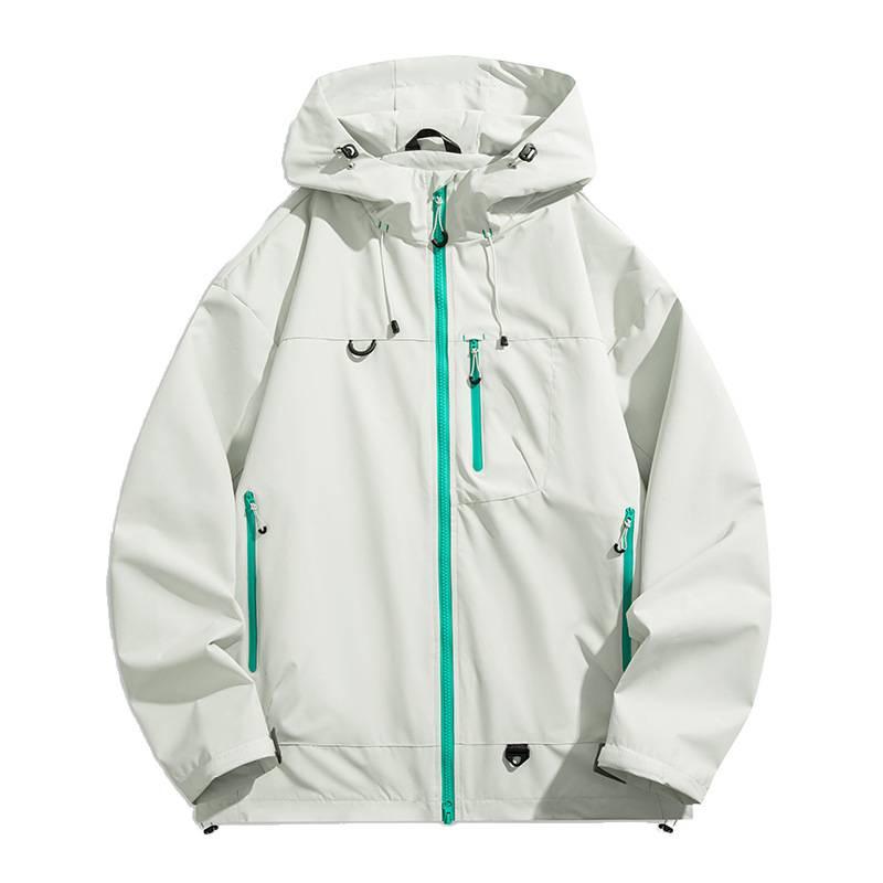 Новая куртка с капюшоном, верхняя одежда, уличная, трехслойная, весна и осень