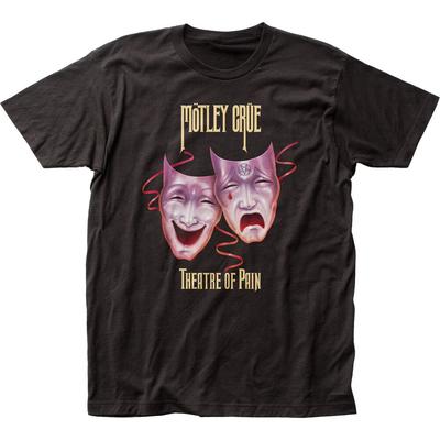 Футболка Motley Crue Theater Of Pain Мужская Рок-н-ролл Музыкальная группа Футболка Новая Черная