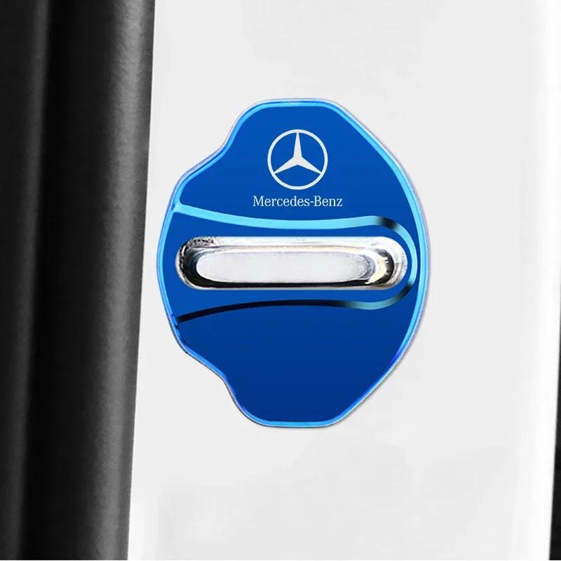 AAVF1 For Mercedes Benz GLB 2019-2023 Car Door Shock Absorber Door Lock Protector Auto Door Lock Latches Cover Accessories
