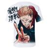 Футболка Jujutsu Kaisen Годжо Сатору для фанатов аниме, Стильные мультяшные топы, Удобная полиэстеровая ткань, Повседневная уличная одежда