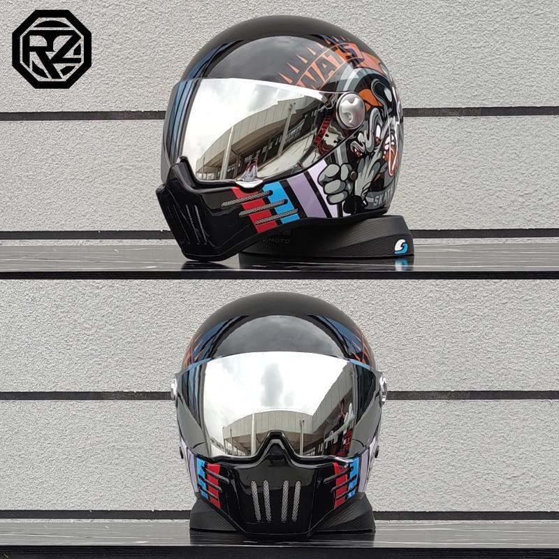 Мотоциклетный шлем анфас casco moto шлем винтажный чоппер ретро шлем capacete de motocicleta модульный шлем одобрение DOT