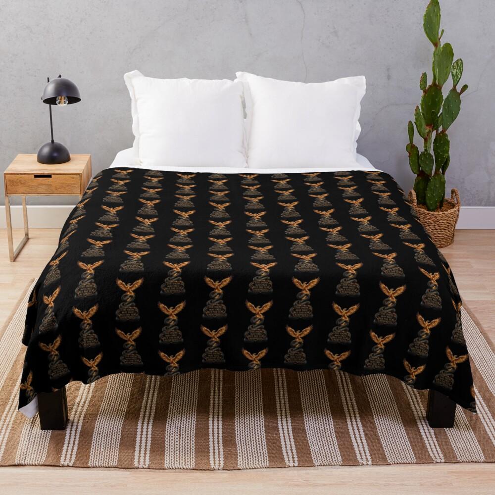 Mockingjay and Snake Throw Blanket