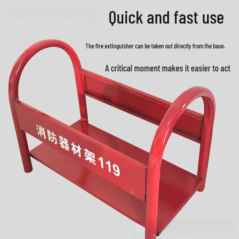 Fire Extinguisher Rack & Dry Powder Box with Bracket Base for 4kg, 5kg, 8kg Extinguishers - Free Shipping Included