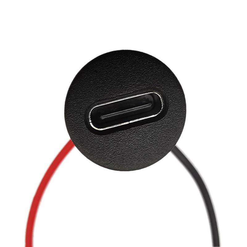 Тип-C 2P Клеевая инъекция Прямая сварка давлением Провод Женский База Usb Разъем