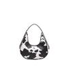 Women'S Bag Fashion Shoulder Bag Texture Pu Armpit Bag Personalized Zebra Pattern Crescent Bag