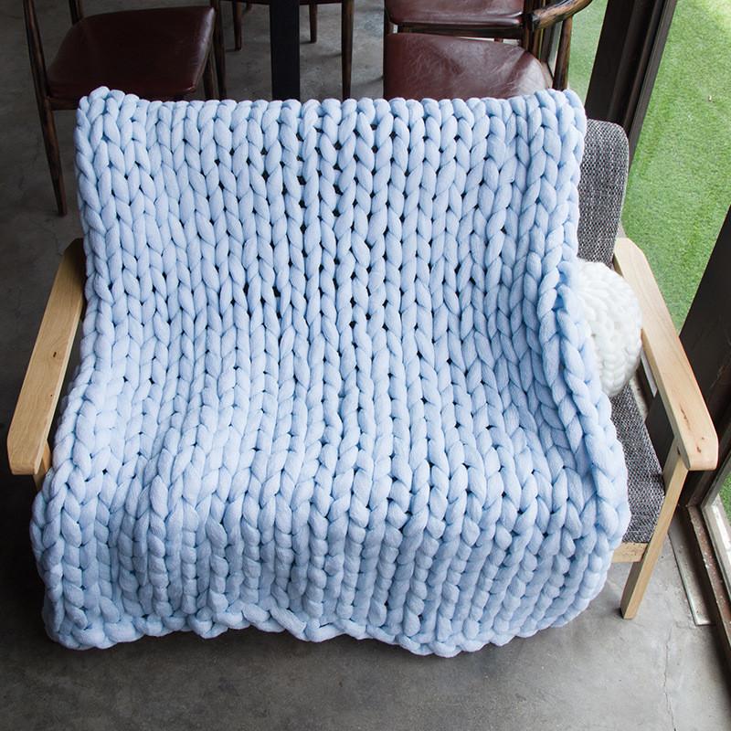 Пожелание Уютный Плетеный Толстый Пряжный Плед Для Взрослых Стильный Чехол На Диван Мягкий И Плюшевый