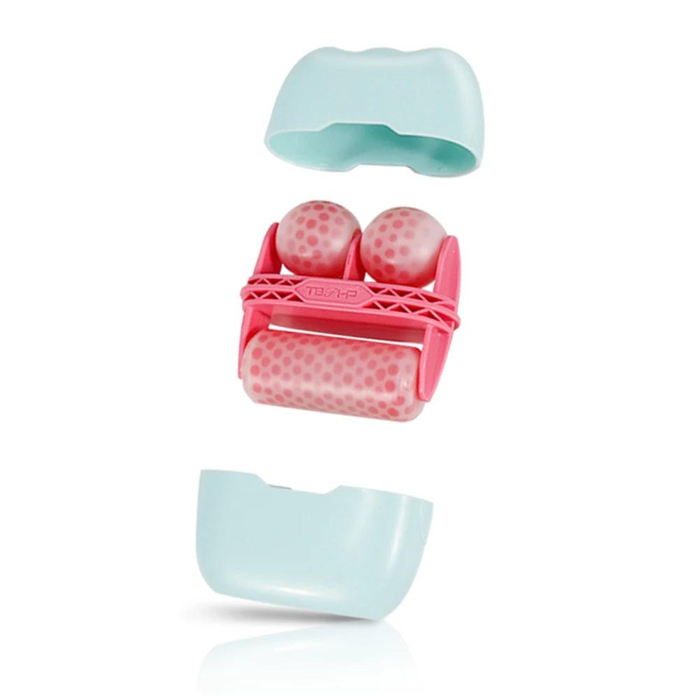 Холодный массаж лица вокруг глаз Двойной роликовый лед для лица Снятие усталости Боль Покраснение Подтяжка кожи Подтяжка лица Уменьшение отечности Ледяной ролик