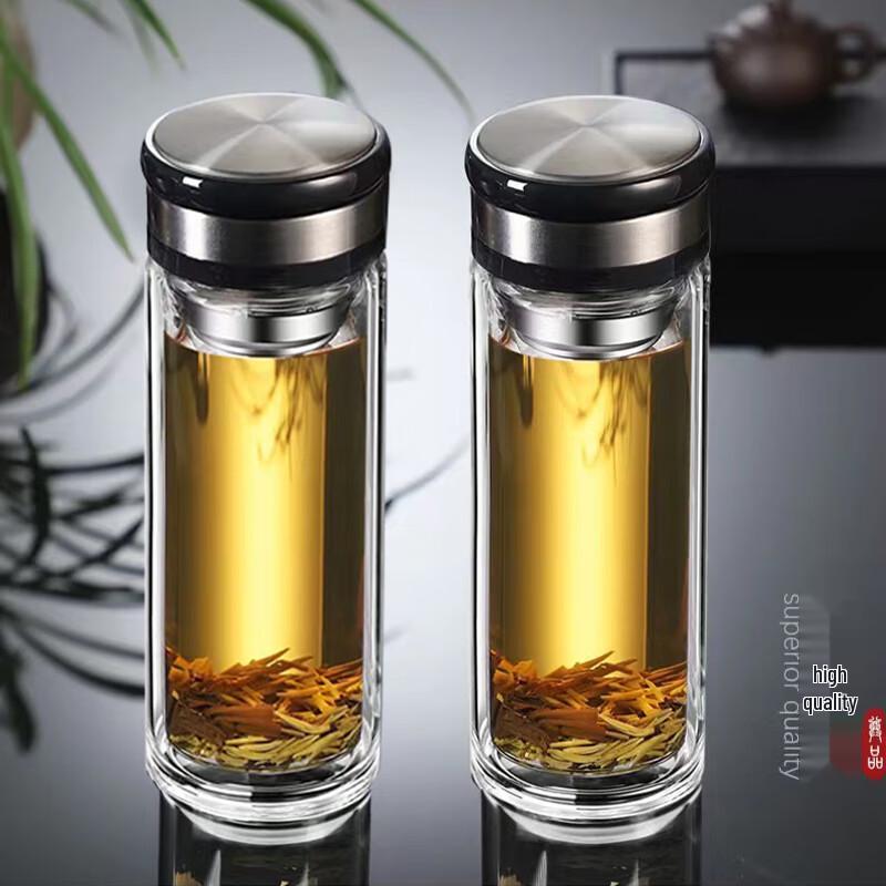 Aiyiyao Double Wall Glass Cup 320ml