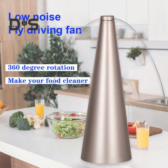 Вентилятор для отпугивания мух со светоотражающей полосой для кемпинга на открытом воздухе, рыбалки, пикника, настольный вентилятор для еды в помещении, портативный бесшумный складной вентилятор для отпугивания мух