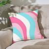 Наволочка с полосатым узором, чехол для подушки, мягкий милый наволочка для диванной подушки, полиэстер с молнией