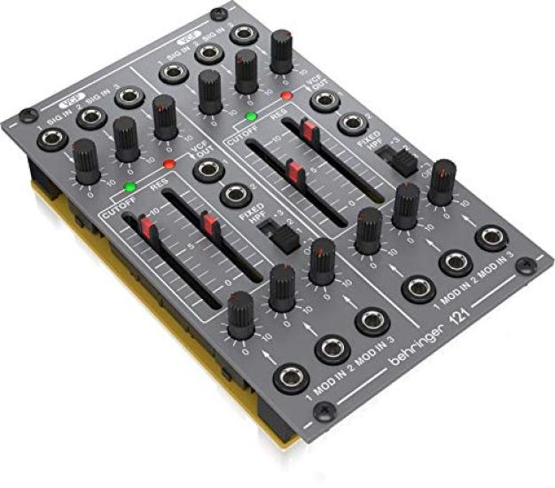 Behringer Аналоговый модульный синтезатор Eurorack, совместимый с Eurorack, аналоговый двойной VCF-модуль SYSTEM100 Series 121 DUAL VCF, серый