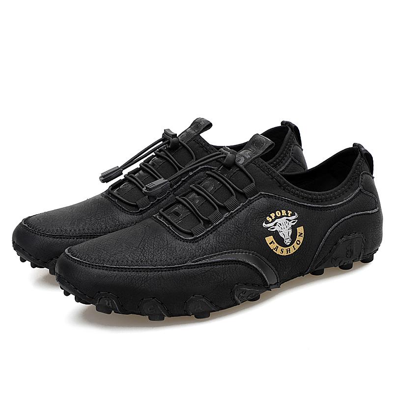 2025 New Men's Casual Shoes Fashionable and Comfortable Men's Shoes High-quality Leather Men's Driving Shoes Flat Shoes Size 48