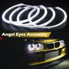 131mm Car Angel Eyes Halo Ring Daytime Running Light DRL Xenon LED Fit For BMW E46 Sedan Wagon 1998-2001 E36 E38 E39 Kit