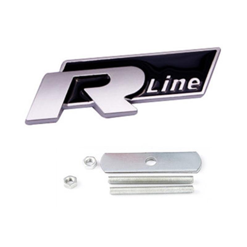 JPO1 3D Metal Car Grilles Emblem Auto Trunk Fender Mark Label Stickers For VW GTI Polo Golf Passat Tiguan Arteon Touareg CC Taigo GTE