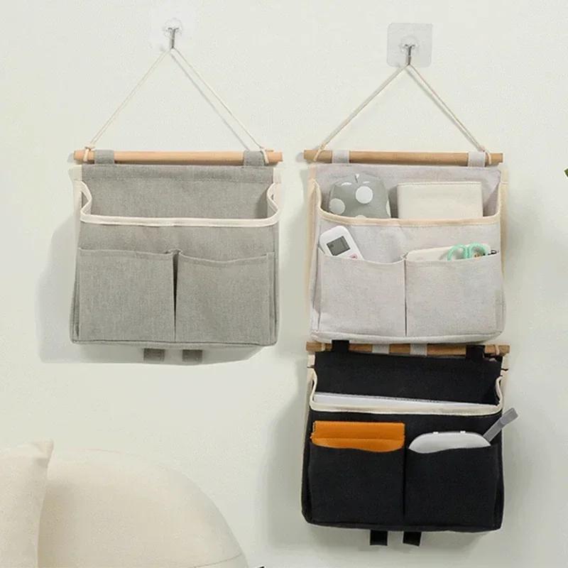 Waterproof Bedhead Hanging Storage Bag Wall Door Mounted Closet Underwear Organizer Sundries Pouches Home Storage Accessories