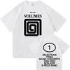 VOLUMES V1 Bon Iver Design T-shirt O-neck Summer Cotton Male Tees Unisex Streetwear Short Sleeve Loose Printing Tshirts Unisex Tops