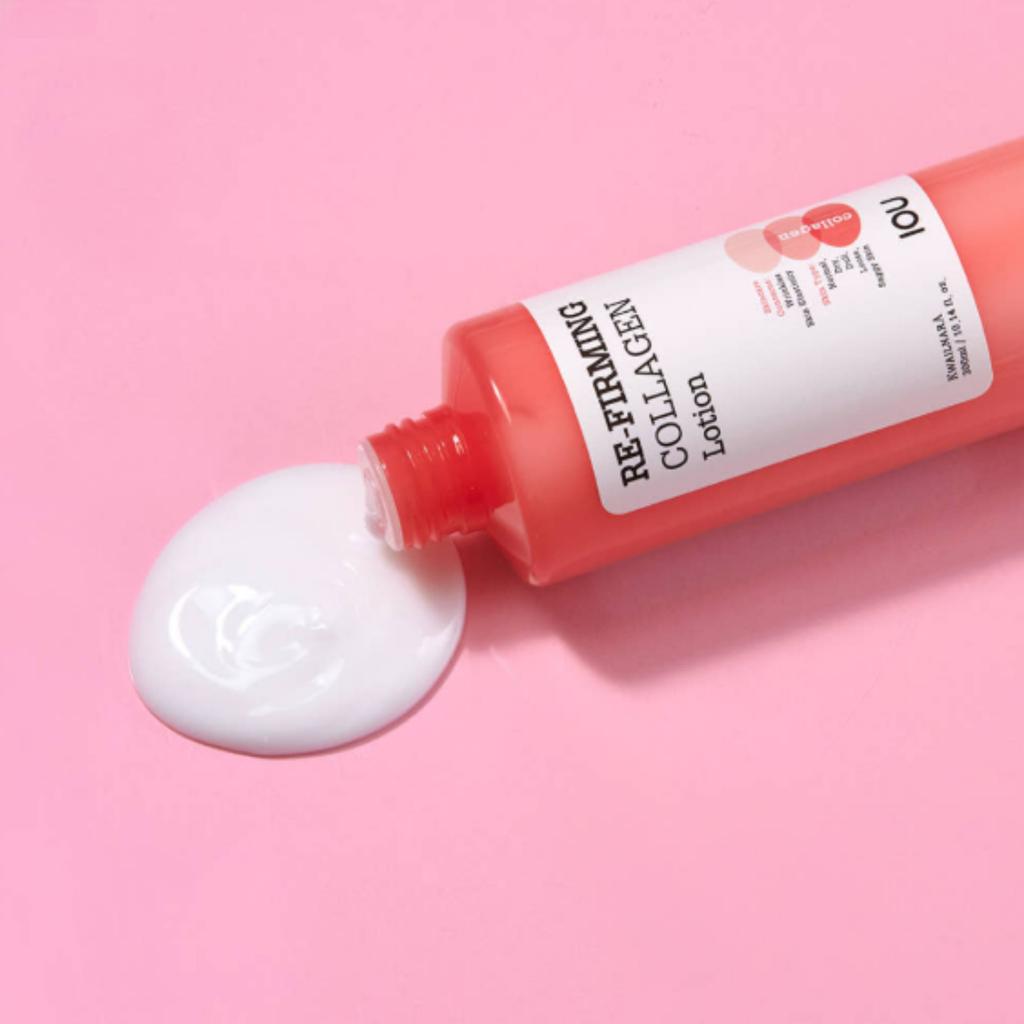 IOU Re-Firming Collagen Skin 300ml + Emulsion 300ml Set