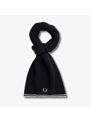 Fred Perry Шарф Twin Tip из смеси мериносовой шерсти, темно-синий Cfpu2439152 L51 qzgCfpu2439152 L51