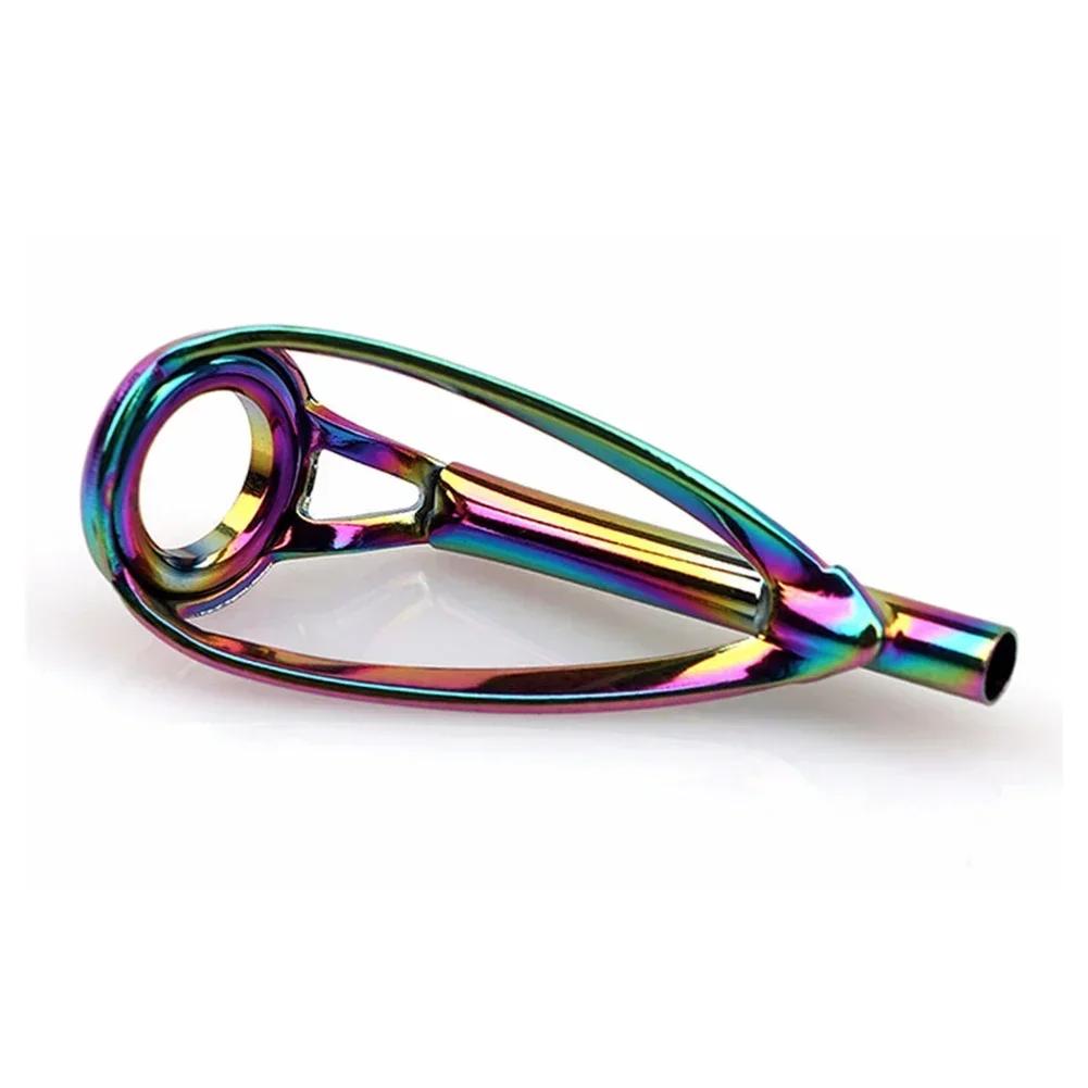 5Pcs Fishing Rod Tip Guides Repair Kit DIY Stainless Steel Frames Ceramic Ring Spinning Casting Fishing Rod Tackle Tool