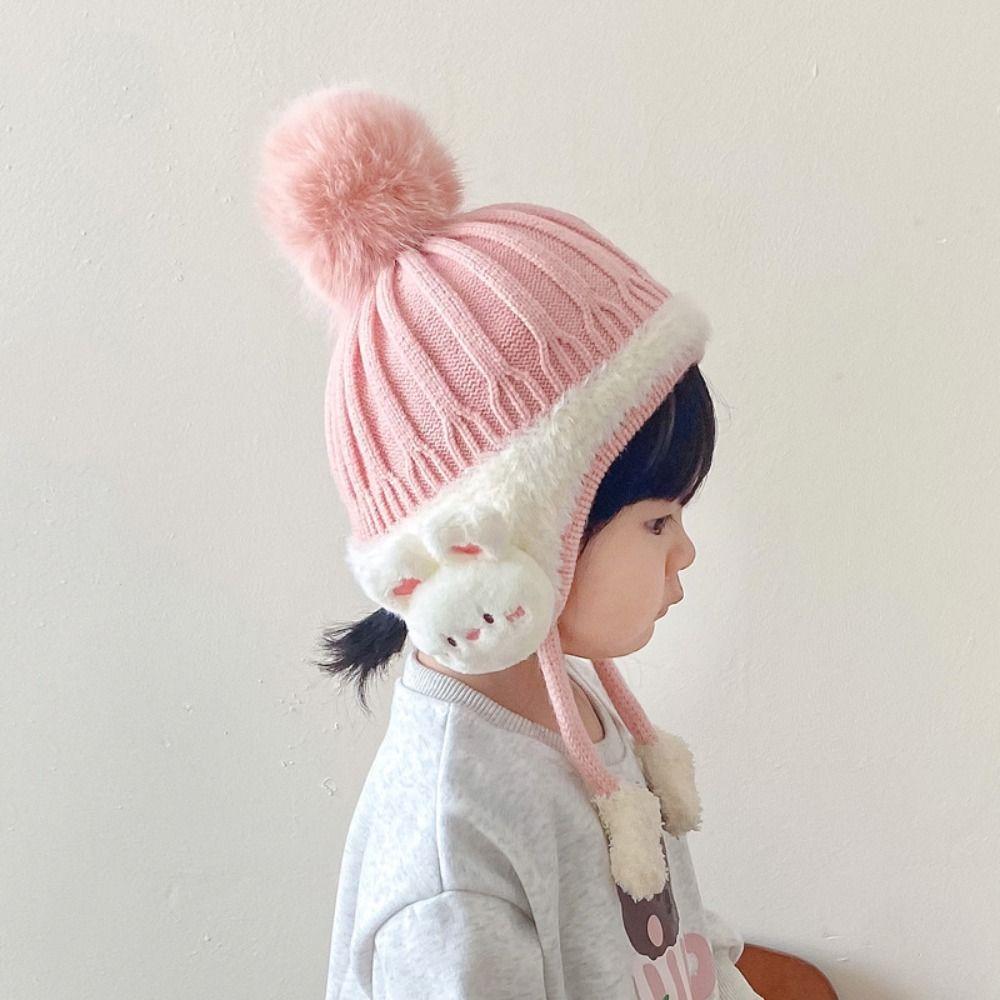 Autumn Winter Pullover Hat Warm EarFlaps Hat Fashion Ear Protection Cap for Children