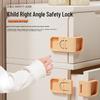 Child Safety Anti-Pull Drawer Lock, 90° Anti-Slip Cabinet Door Lock.