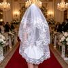 Кружевной короткий вуаль Yousheng для лица Ретро-стиль Хэллоуин Аксессуар для головы с изысканным кружевным креплением Гребень-вуаль для Готической Свадебной Лолиты