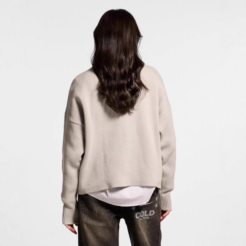 Hooded Knit Sweater Star Loose Fit Casual Pullover Men Women Winter