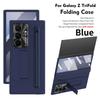 For Samsung Galaxy Z TriFold phone case, with tempered glass, integrated stand, with pen and pen slot, fingerprint-resistant