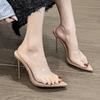 High Heels Women Slippers Stilettos Shoes Summer Luxury Woman Pumps 2025 Designer Sandals Sexy Elegant Zapatos De Mujer