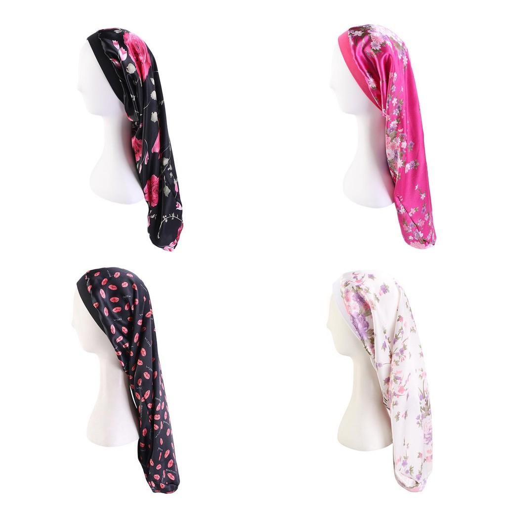 Широкий край с высокой эластичностью Длинная шапка Шапка для ухода за длинными волосами Шапка для красоты и макияжа