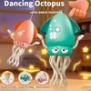 Interactive Dancing Octopus Toy Auto-Sensing Obstacle Avoidance Moving Electronic Pet 3-6 Years Old Toddler Education Kids Toys