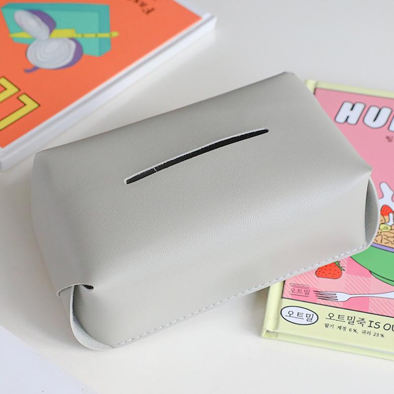 Квадратная коробка для салфеток из искусственной кожи, чехол для салфеток, складной чехол для носовых платков, кухонные принадлежности, настольный органайзер для хранения