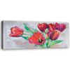 Canvas Print Red Tulip Blossom As Painted