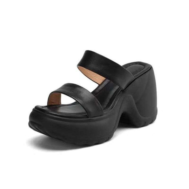 Модные женские шлепанцы на платформе, туфли на высоком каблуке, трендовые новые летние сандалии, дизайнерские 2025, для платья, вечеринки, с ремешком на пятке, женские шлепанцы, Mujer