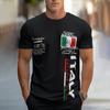 2024 Trendy Italy Style Men's Clothing Street Hipster Short Sleeve T-Shirts Plus Size Casual Crew Neck T Shirts Top New Menswear