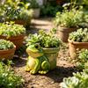 Small Plant Container Frog Flowerpot, Decorative Resin Planter, Fade-Resistant Animal Shaped Flowerpot Herb Pot Garden Accent, for Home Decoration
