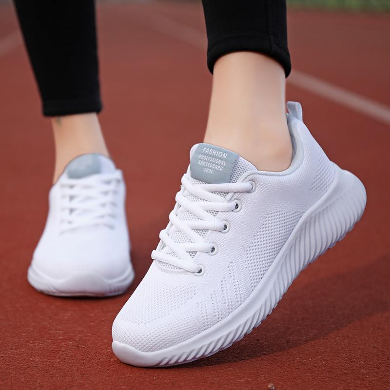 Fashion Casual Sports Mesh Women's Running Soft Sole Tennis Female Comfortable Summer Breathable Sneakers Lightweight Vulcanized Shoes