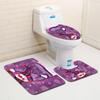 Christmas Bathroom Floor Mat Toilet Three-Piece Set