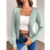 Women's Fashion Long Sleeve Casual Knit Sweater Solid Button Front Cardigan
