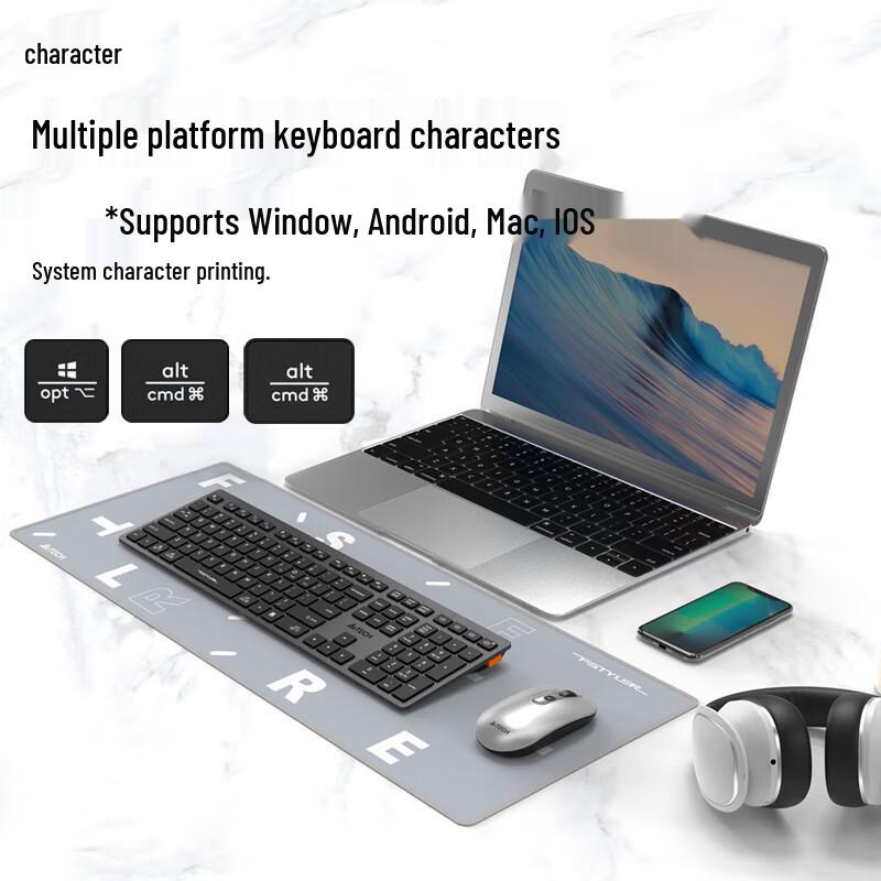 Беспроводная Bluetooth тихая клавиатура с ножничными клавишами A4Tech FBX50C