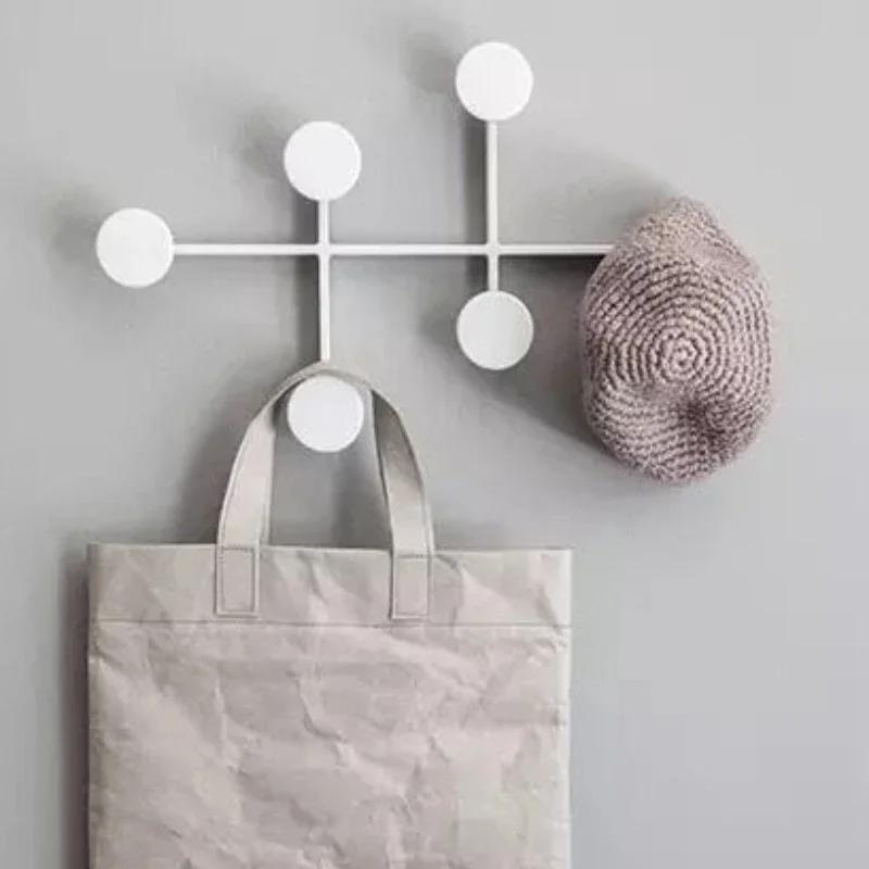 Modern Wall Mounted Modular Coat Racks Entrance Hall Hat Bag Clothing Cheap Storage Hanger Portable Bedroom Wall Clothes Aesthetic Organizer Shelf