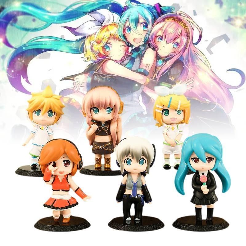 Adorable Pvc Anime Singer Figurines Set Perfect For Collectors Cute Cartoon Toys